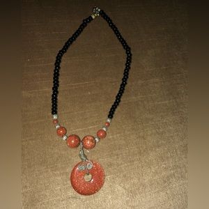 4-sale Vintage Goldstone Brass Necklace- 594 $15 or $13 w/offer